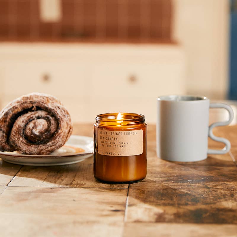 Spiced Pumpkin Standard Soy Candle Candles + Incense