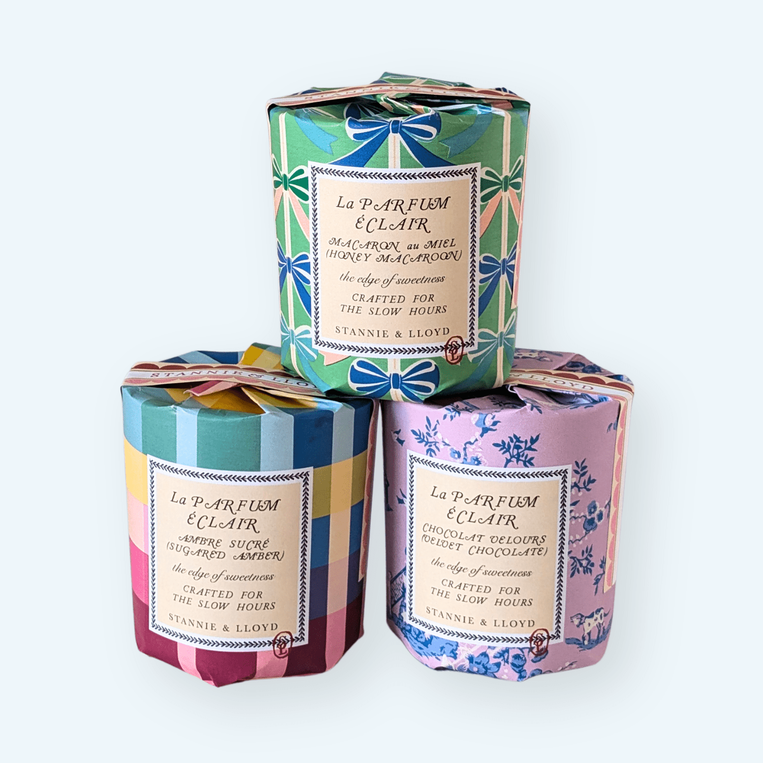 Stannie & Lloyd - Gift Wrap Candle - Modern Toile 
