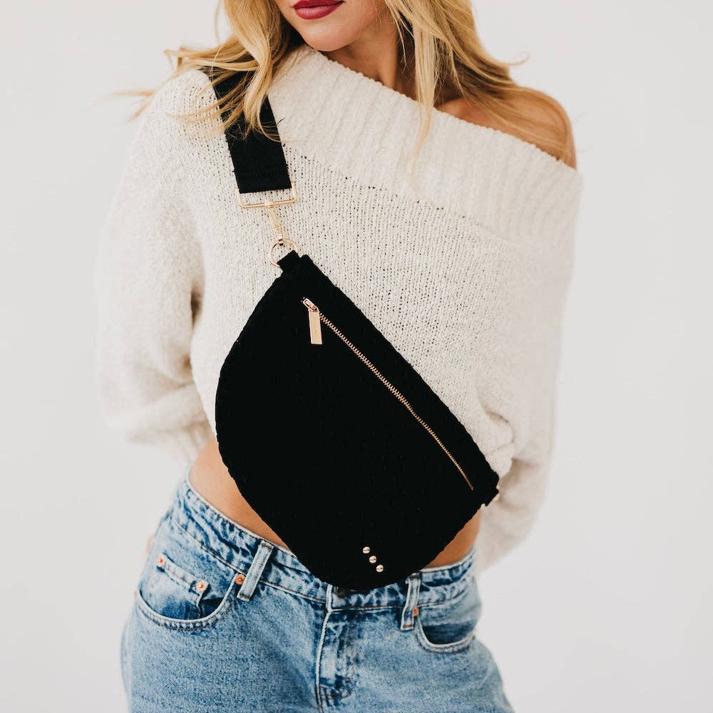 Suede Westlyn Woven Bum Bag Bags + Pouches