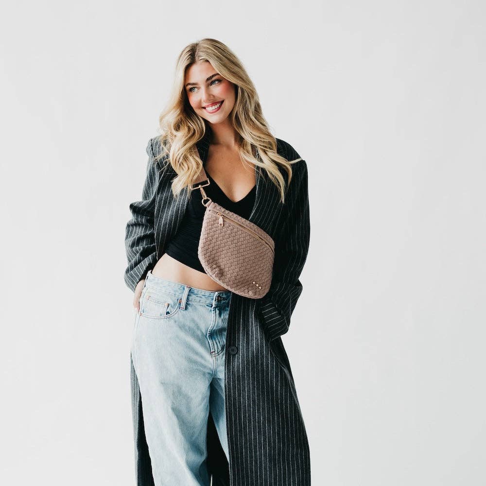 Suede Westlyn Woven Bum Bag Bags + Pouches