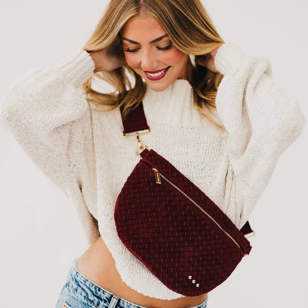 Suede Westlyn Woven Bum Bag Bags + Pouches