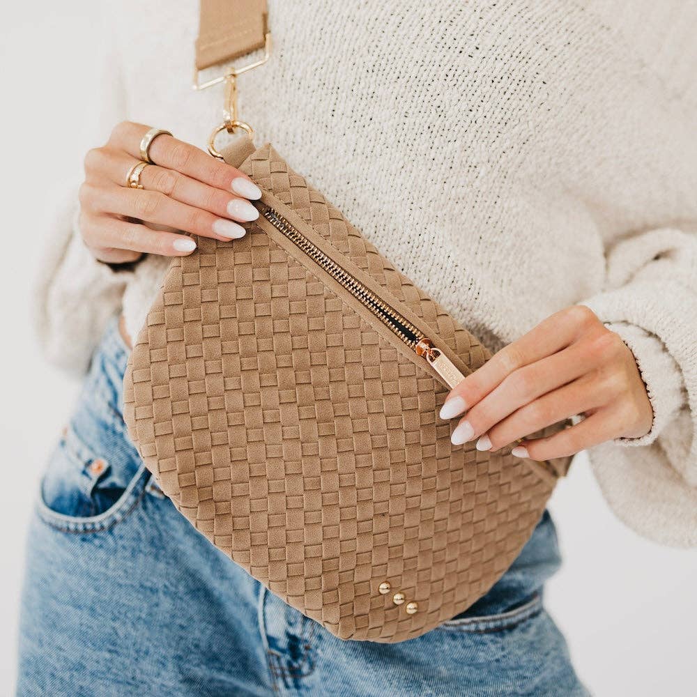 Suede Westlyn Woven Bum Bag Bags + Pouches