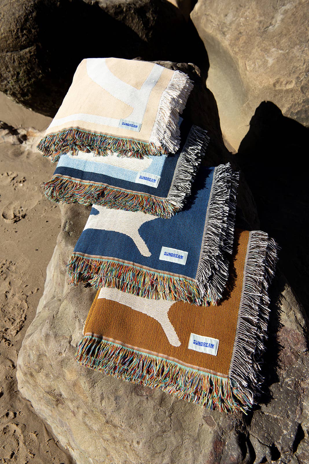 Sundream - Paradise Heritage Woven Throw - Rust - Summer Beach Throw 