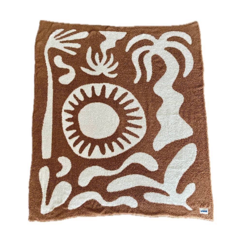 Sundream - Paradise Plush Throw - Raw Umber 