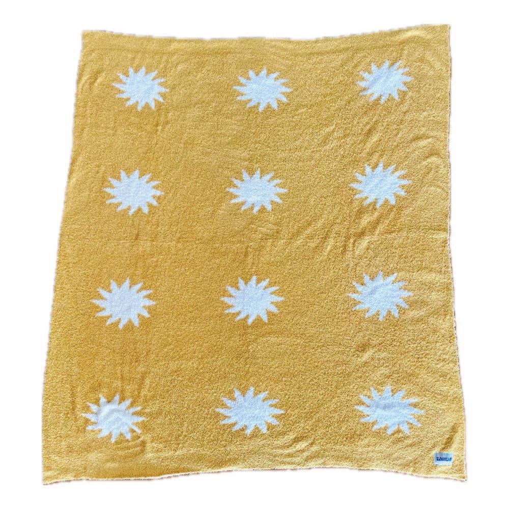 Sundream - Sun Plush Throw - Marigold Yellow 