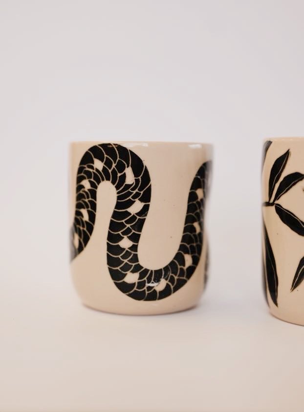 Svona Studios Textured Ceramic Tumblers Kitchen + Drinkware