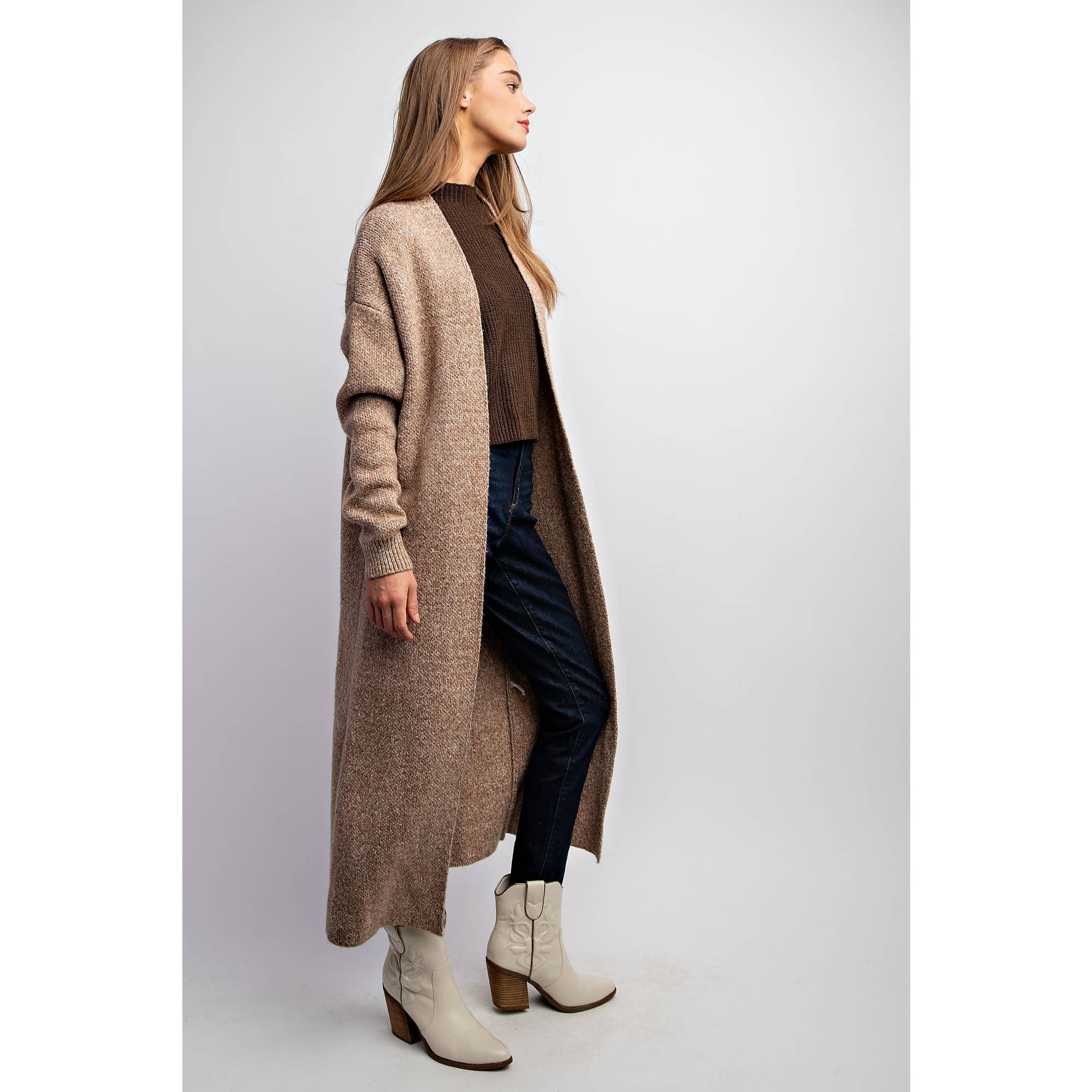 Sweet Generis - CLASSIC LONG COZY SWEATER COAT 