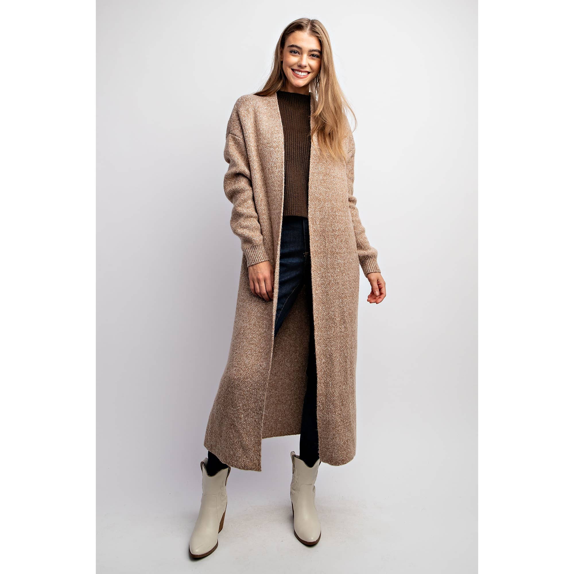 Sweet Generis - CLASSIC LONG COZY SWEATER COAT 