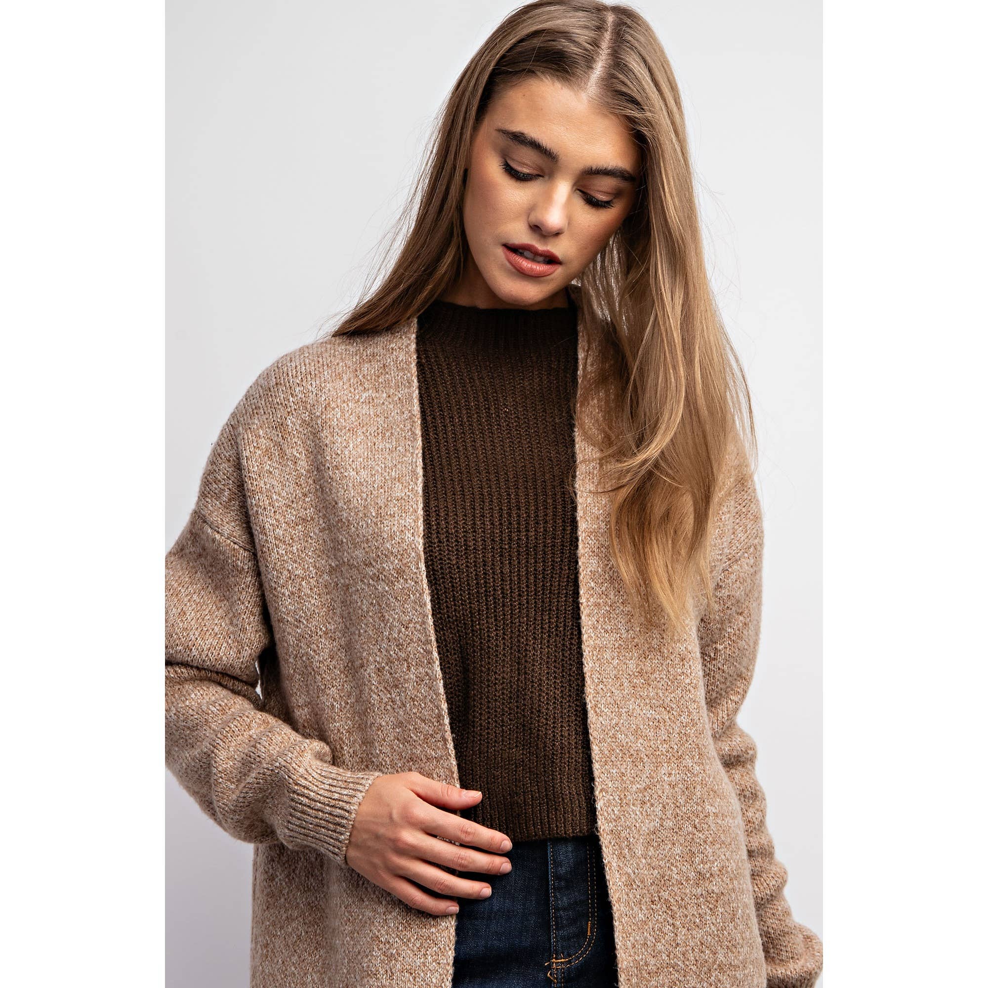 Sweet Generis - CLASSIC LONG COZY SWEATER COAT 