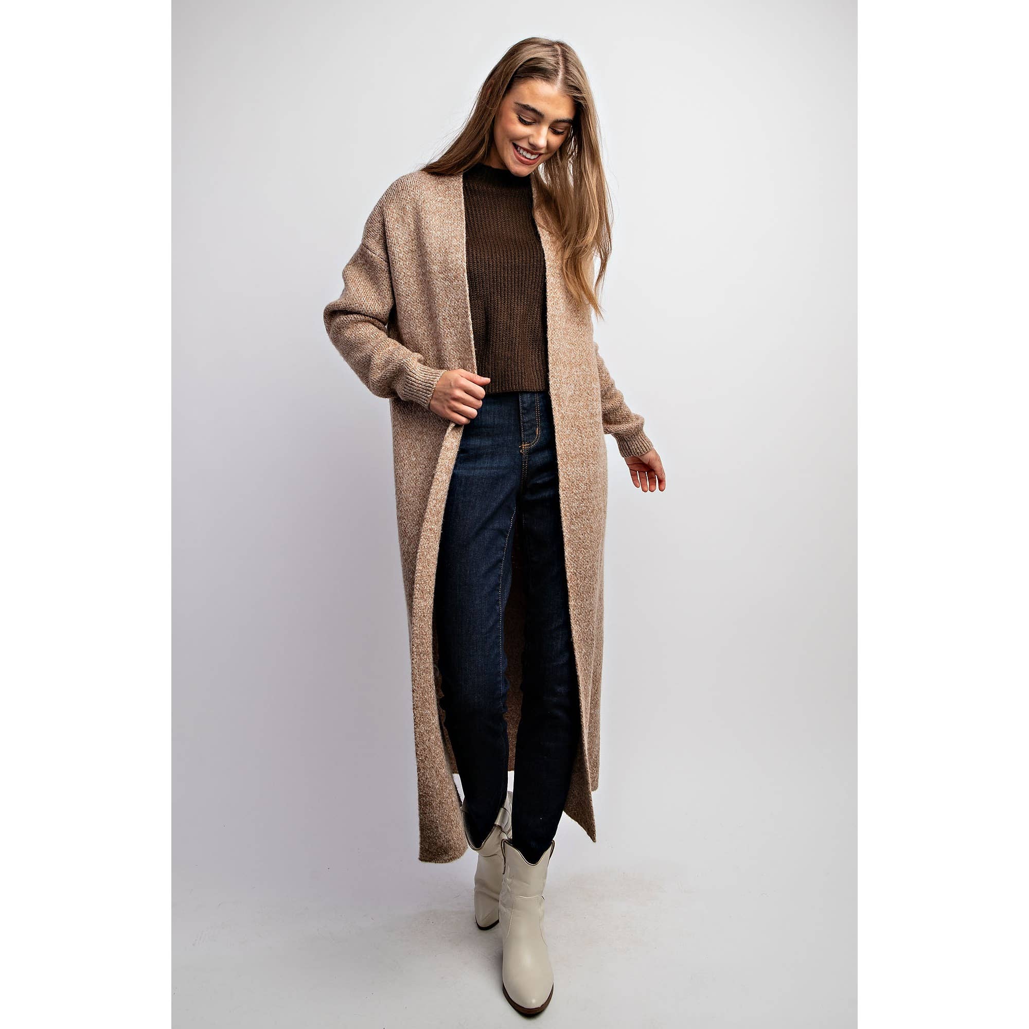 Sweet Generis - CLASSIC LONG COZY SWEATER COAT 