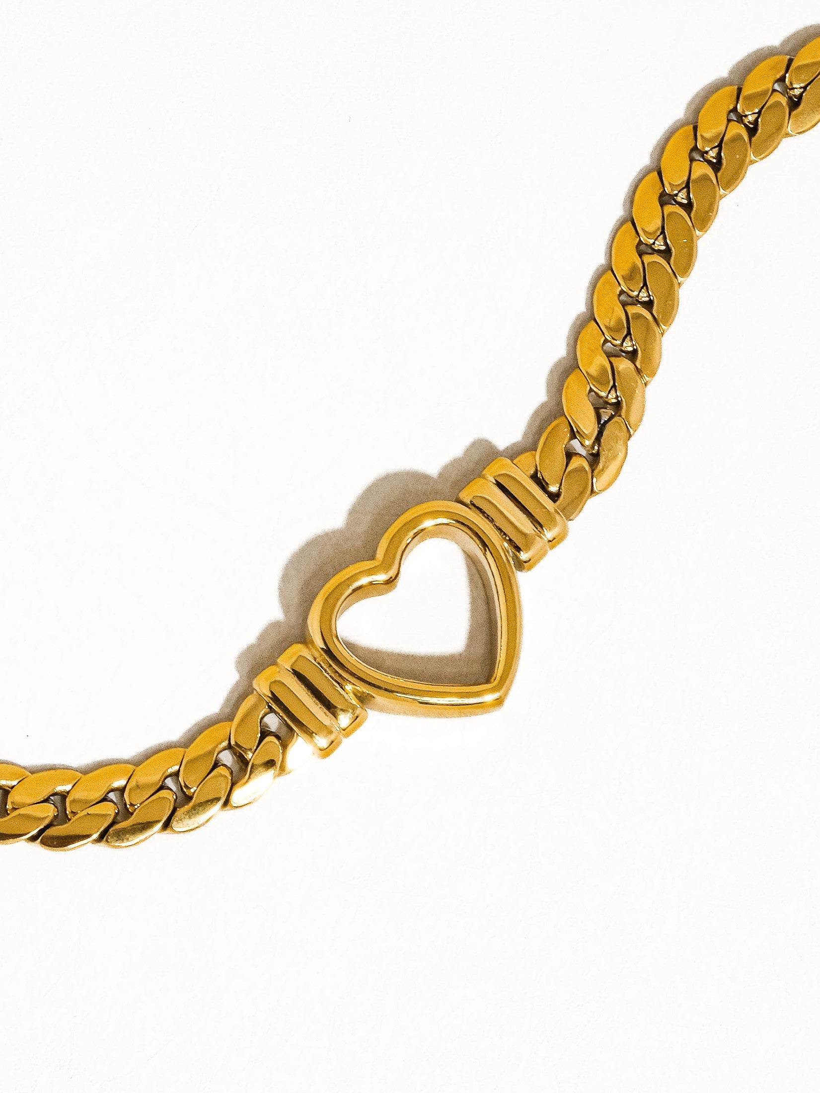 Tessa Heart Snake Chain Necklace Necklaces