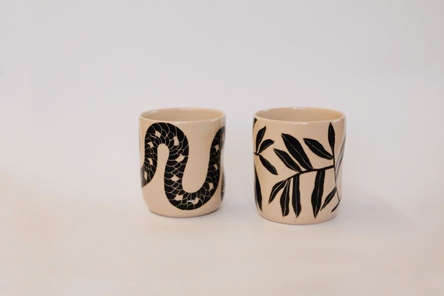 Textured Ceramic Tumblers Kitchen + Drinkware