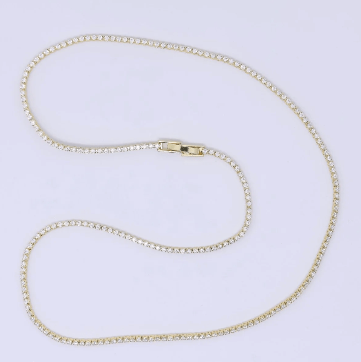Thin Stella Tennis Necklace Necklaces