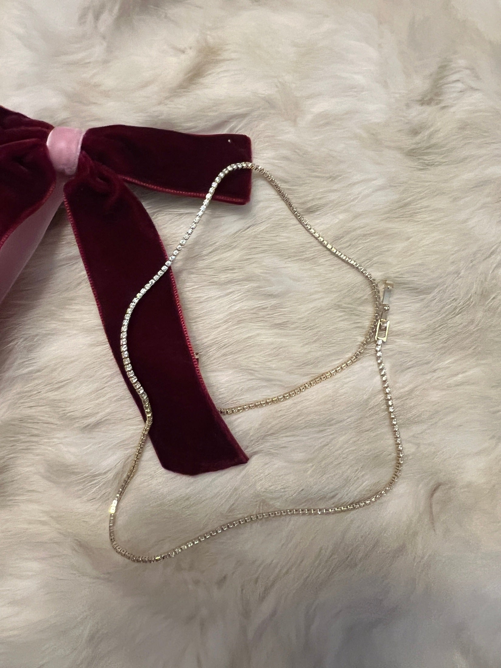 Thin Stella Tennis Necklace Necklaces