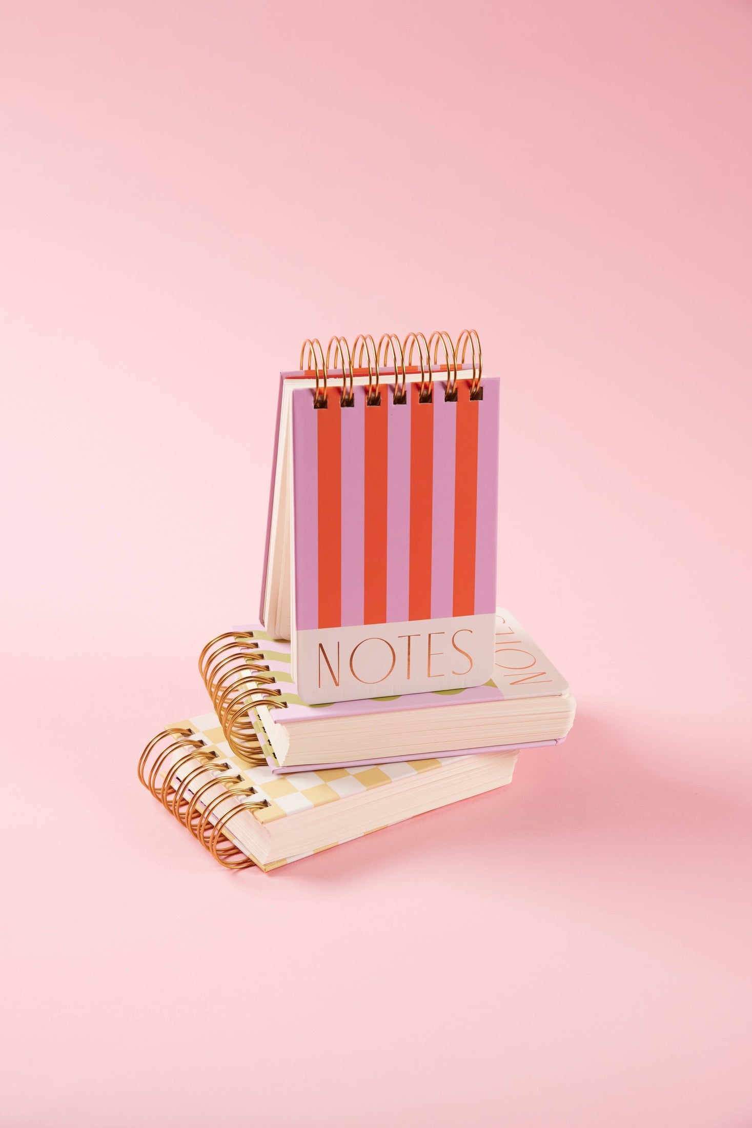 Twin Wire Notepad - Stripes Notebooks + Journals