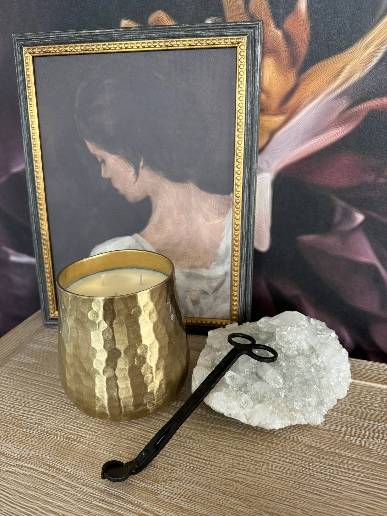 Unplug Soy Candles - Gold Hammered Soy Candle 