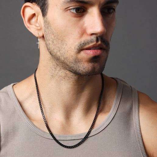 We Are All Smith - 3.5mm black stainless steel cuban chain 