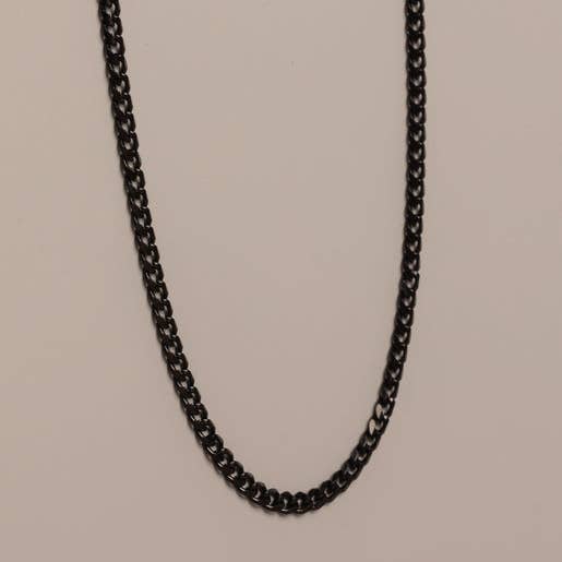 We Are All Smith - 3.5mm black stainless steel cuban chain 