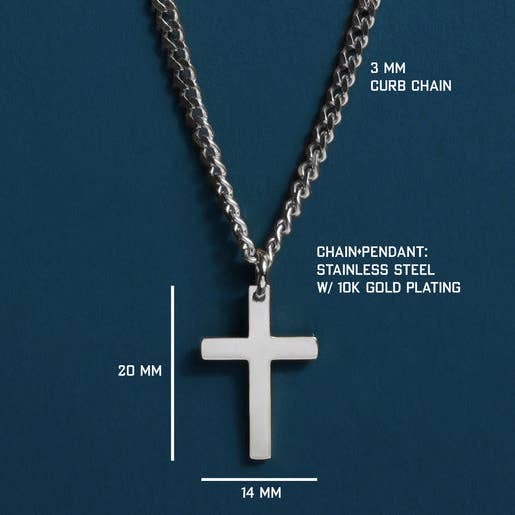 We Are All Smith - Waterproof Stainless Steel Cross For Men 