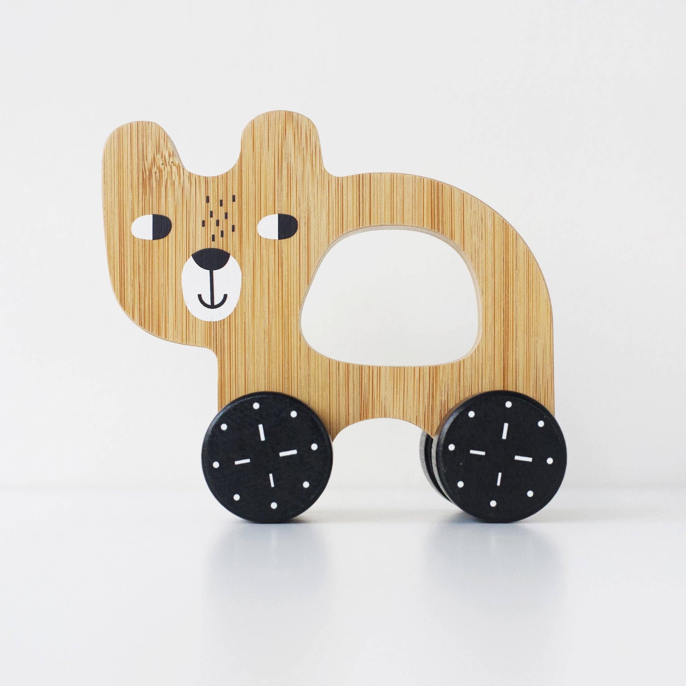 Wee Gallery - Push Toy - Bear 