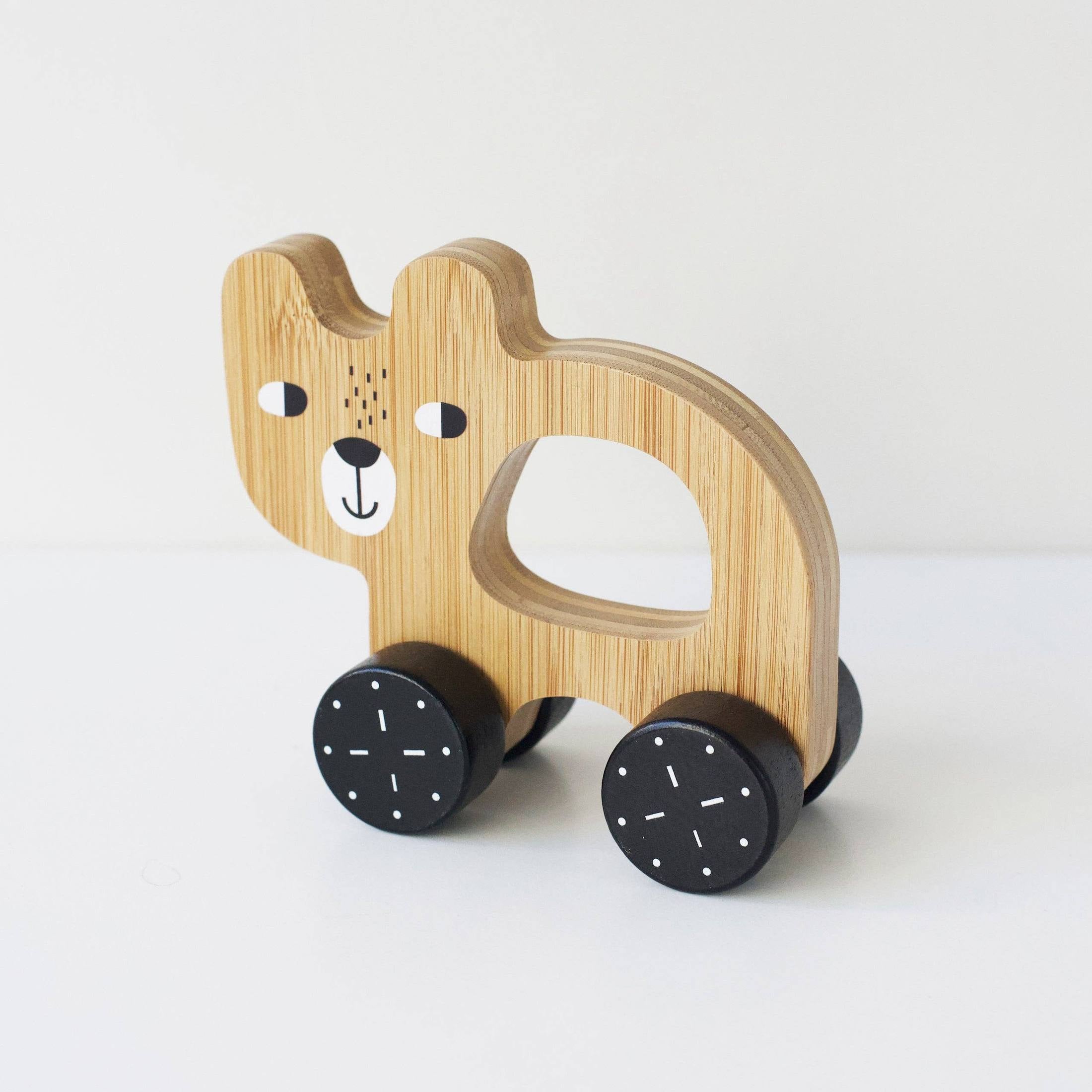 Wee Gallery - Push Toy - Bear 