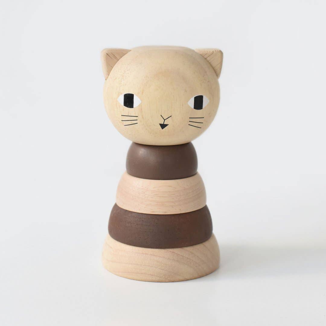 Wee Gallery - WOOD STACKER - CAT 