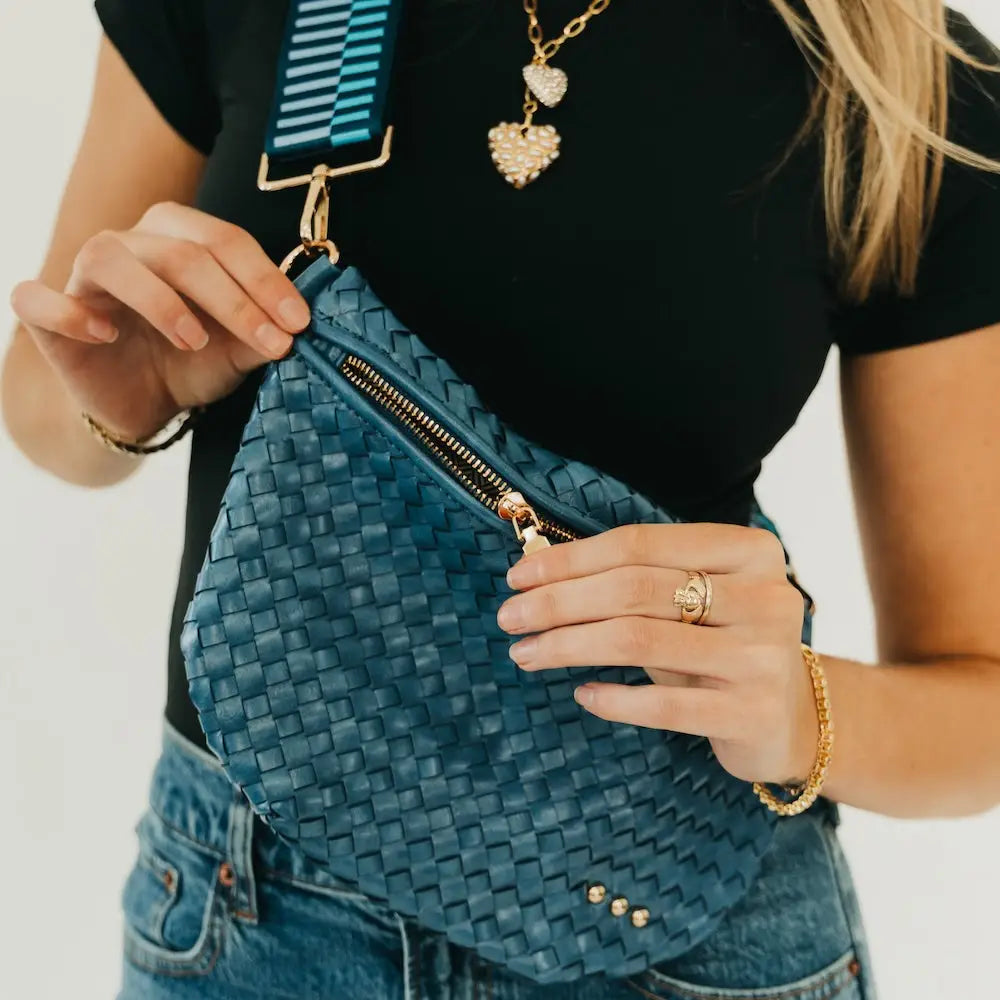 Westlyn Woven Crossbody Bag Bags + Pouches