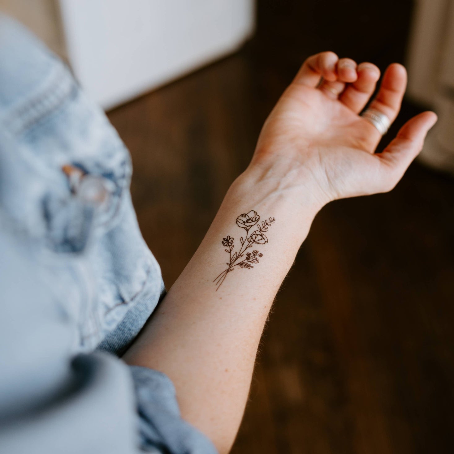 Wildflower Temporary Tattoos Skin + Body