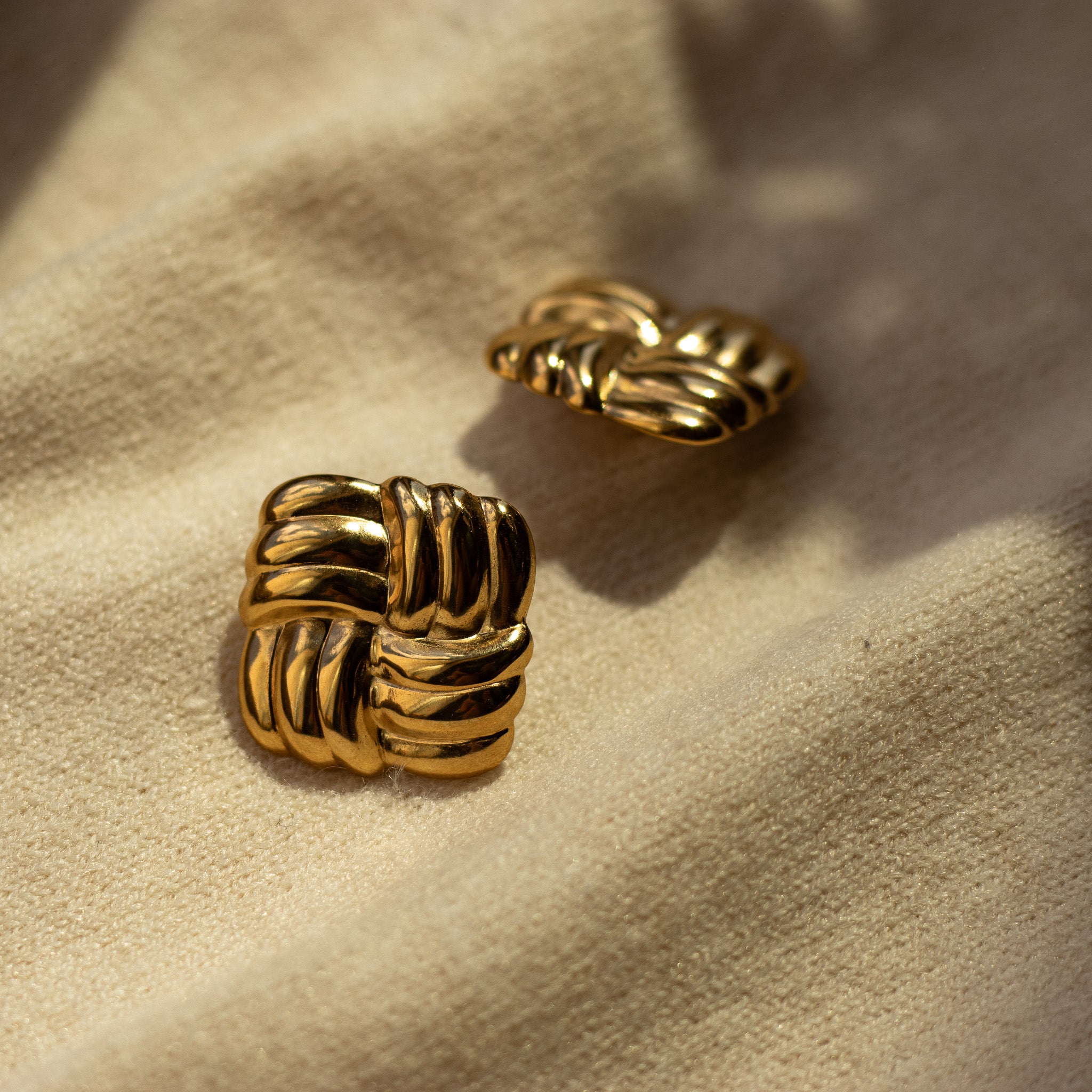 Woven Stud Earring Earrings