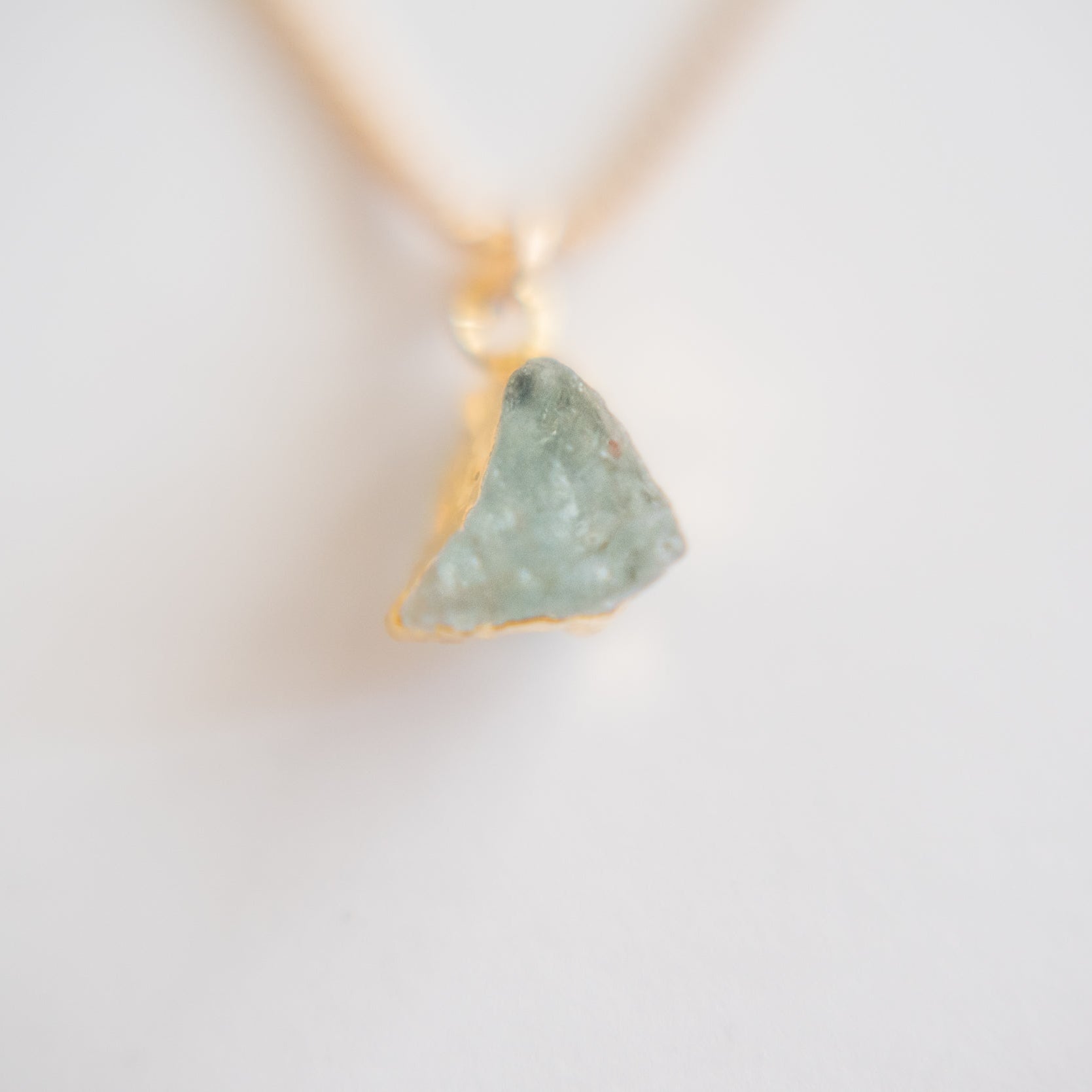 24k Gold Foil Raw Birthstone Necklace Necklaces