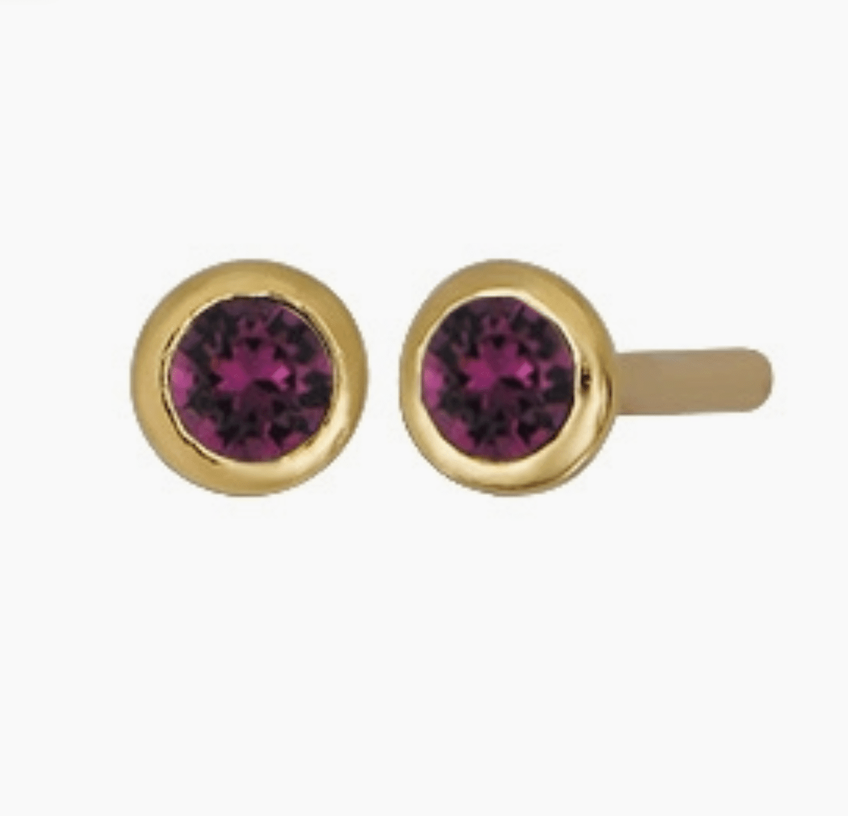 Buy Glamorous 14K Birthstone Diamond Shaped Stud Earrings With Screw Back  Posts and Cubic Zirconia Solid 14k Yellow Gold SOLD BY PAIRS Online in  India - Etsy