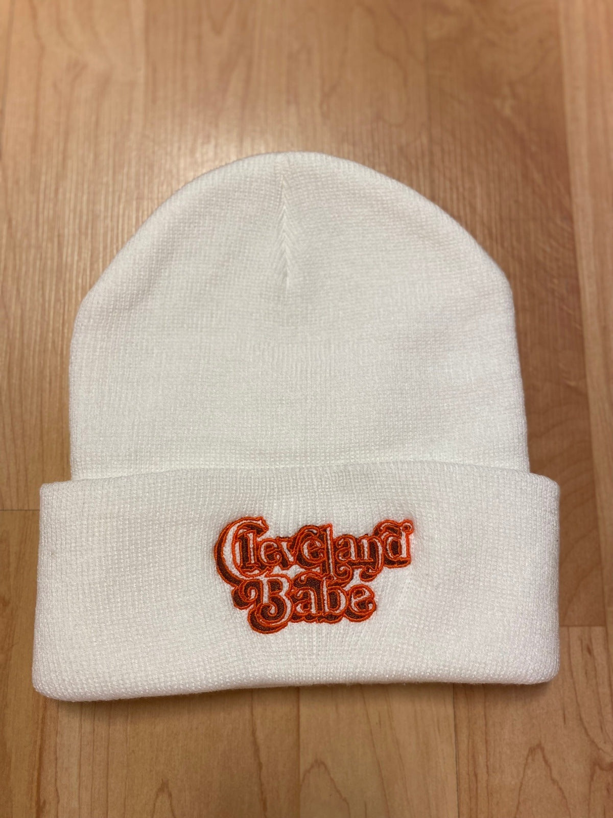 Cleveland Babe Embroidered Beanies Hats + Bandanas