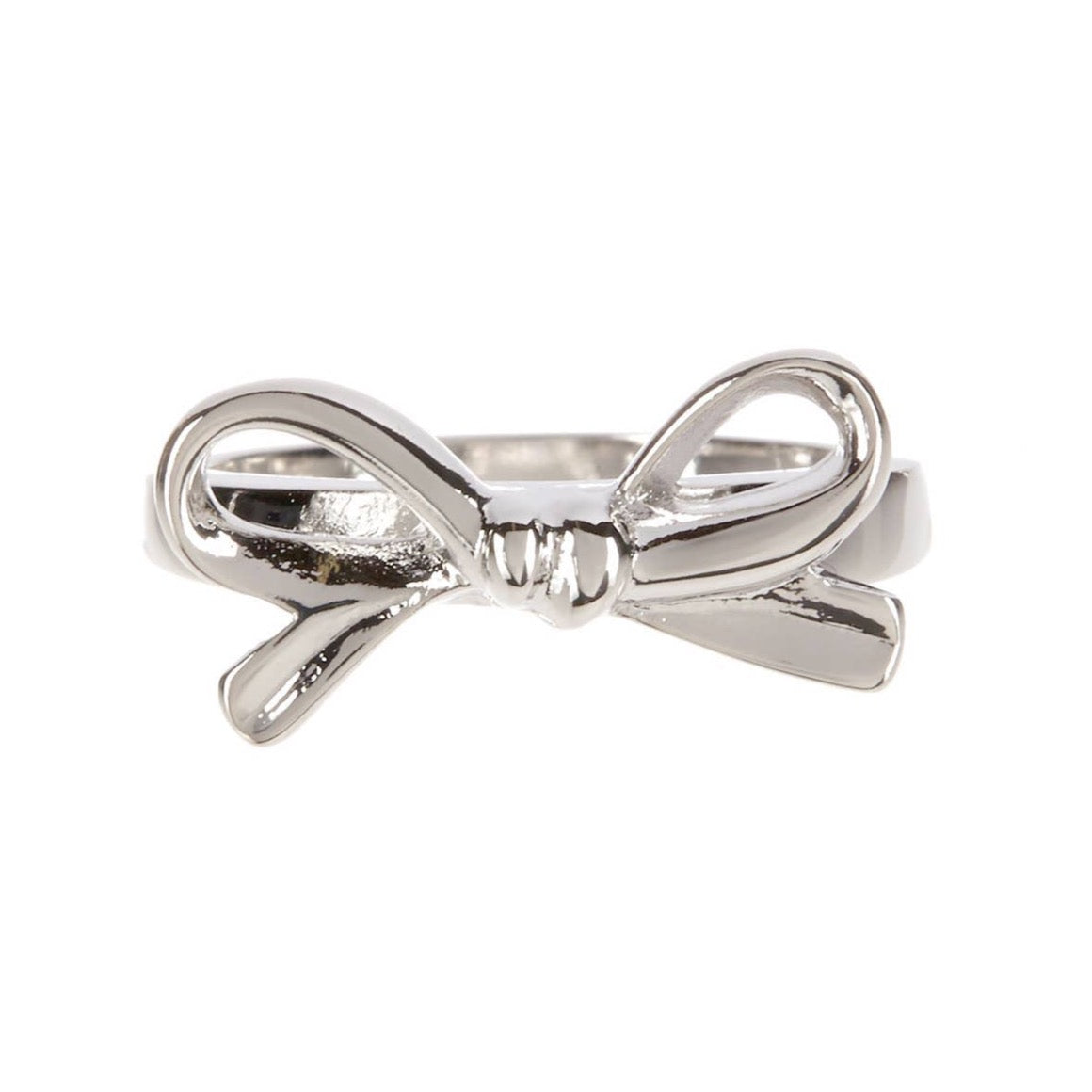 Dainty Bow Ring - Silver Rings