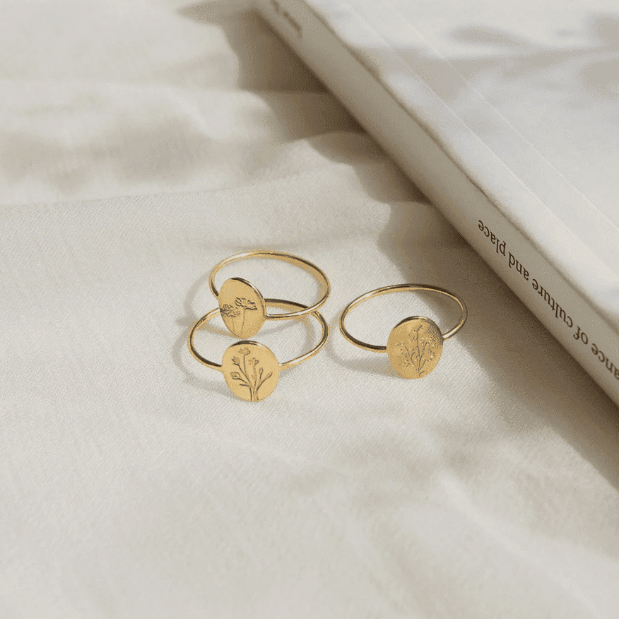 Dainty Floral Rings Collection Rings