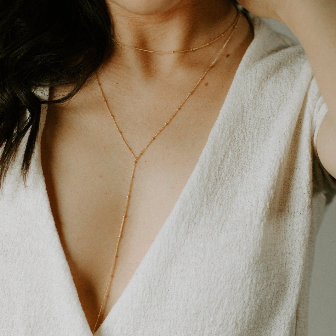 Dainty Satellite Chain // Gold or Silver Necklaces