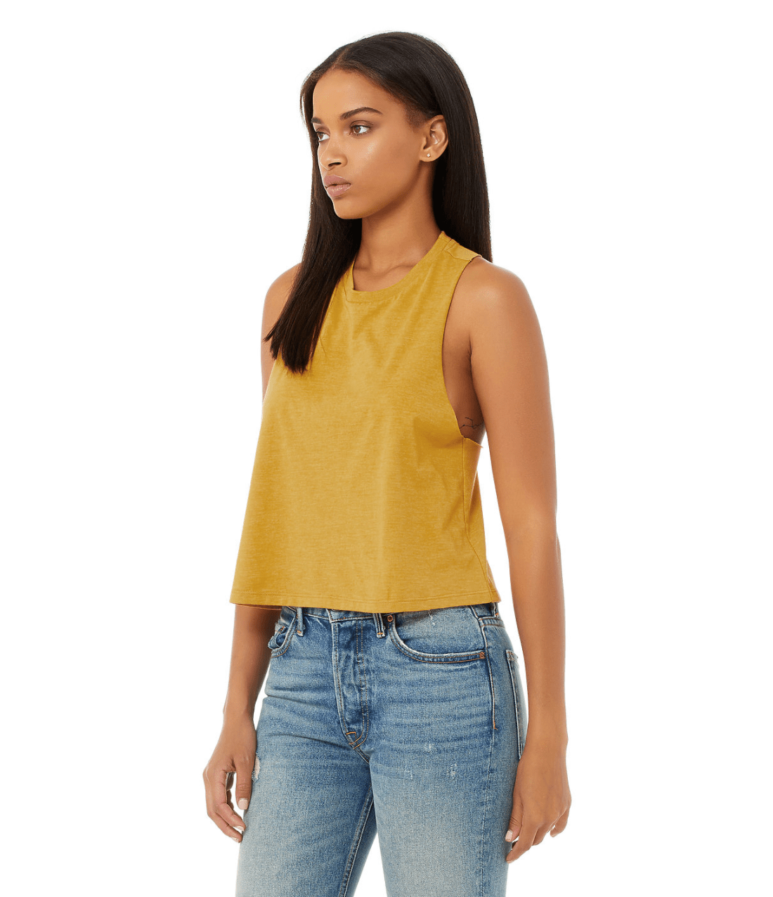 Femme Libre Cropped Tank // Mustard Tops