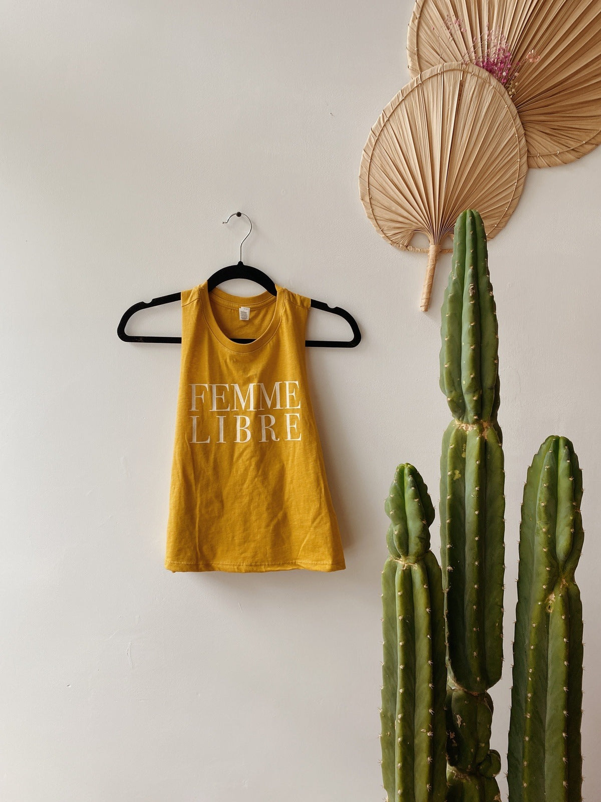 Femme Libre Cropped Tank // Mustard Tops