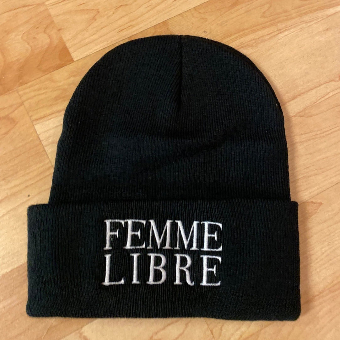 Femme Libre Embroidered Beanie Hats + Bandanas