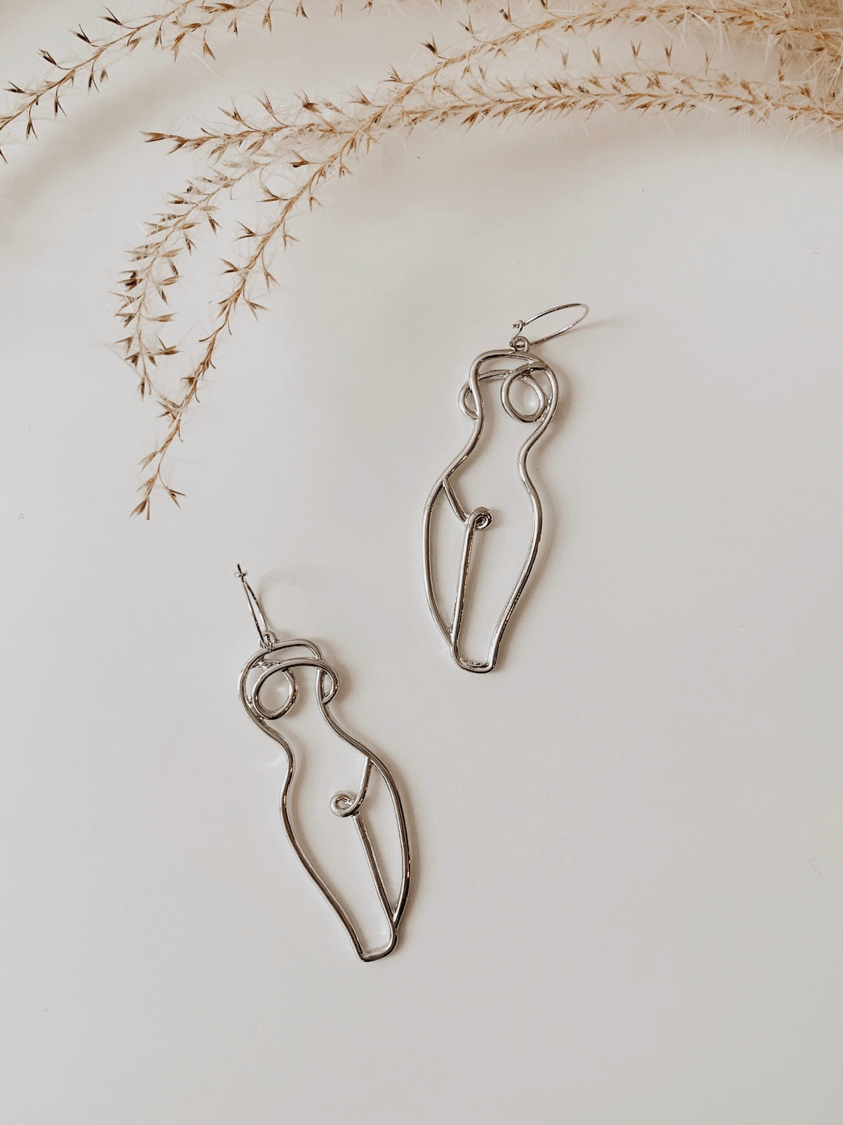 Creative Hollow Sexy Body Contour Design Dangle Earrings - Temu