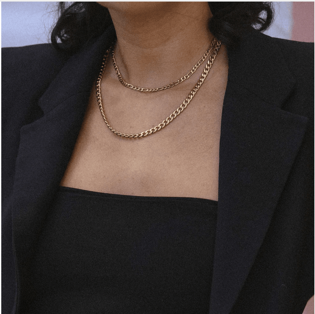 Gold plated Layering Chain Necklaces 