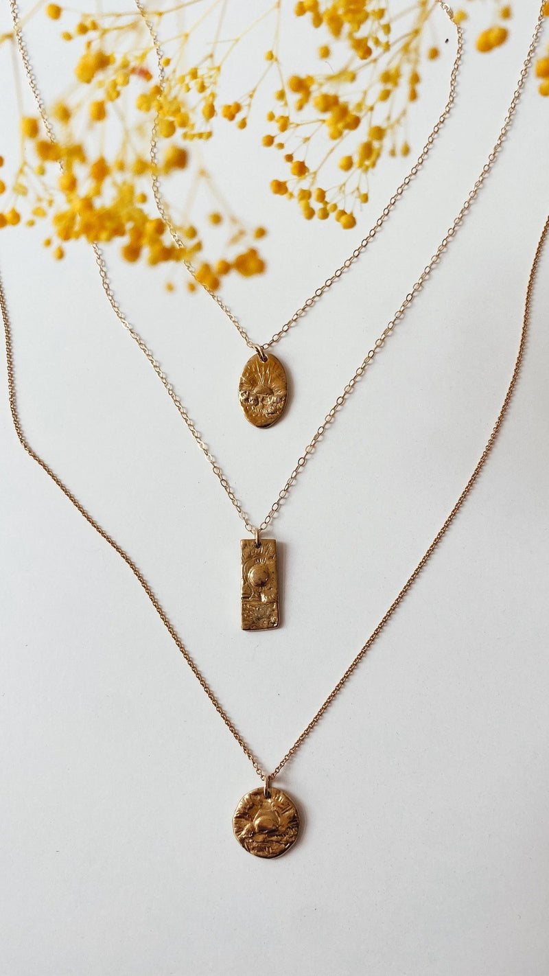 Golden Hour Sunrise Necklace