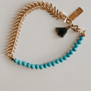 Stone and Chain Bracelet